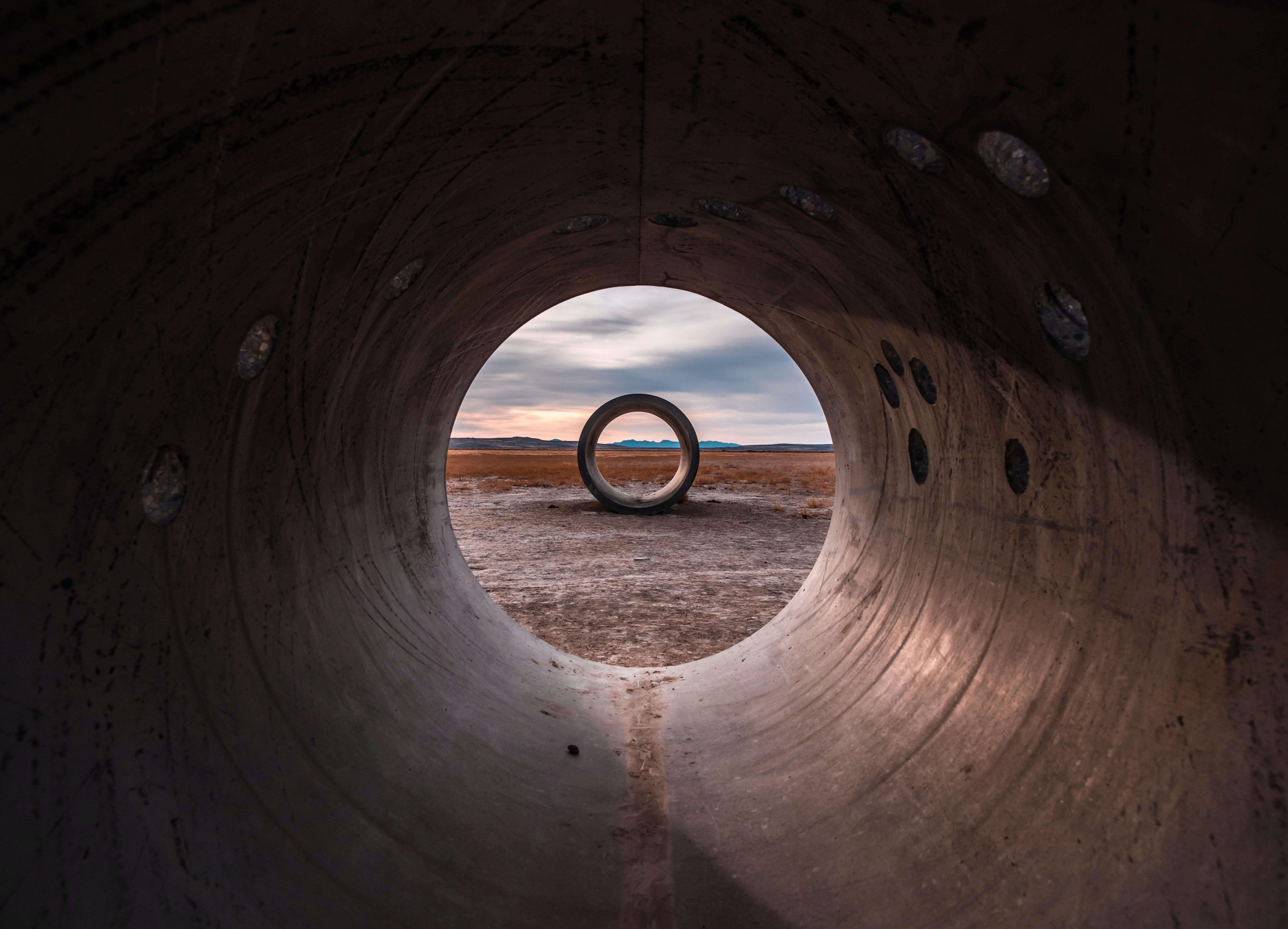 view into a tube